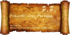 Pokoráczki Perenna névjegykártya